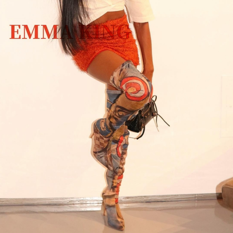 No Show Sock Women - Botas Femininas Acima do Joelho com