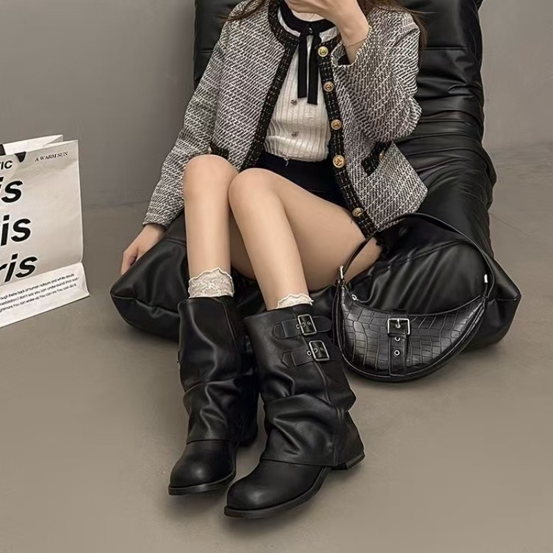 Botas Femininas Pretas de Cano - Boot Sock Slouchy avaliação e preço