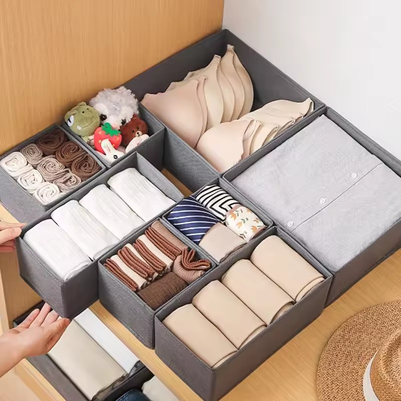 3pc tecido caixa de armazename - Sock Organizer Tray avaliação e preço