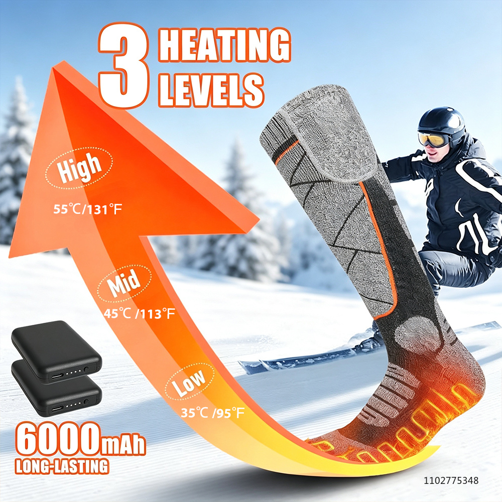Novas Meias Aquecidas Recarreg - Thermal Sock Winter avaliação e preço