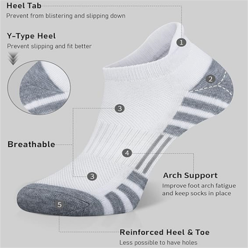 6/12 Pares de Meias Esportivas - Athletic Sock Cushion avaliação e preço