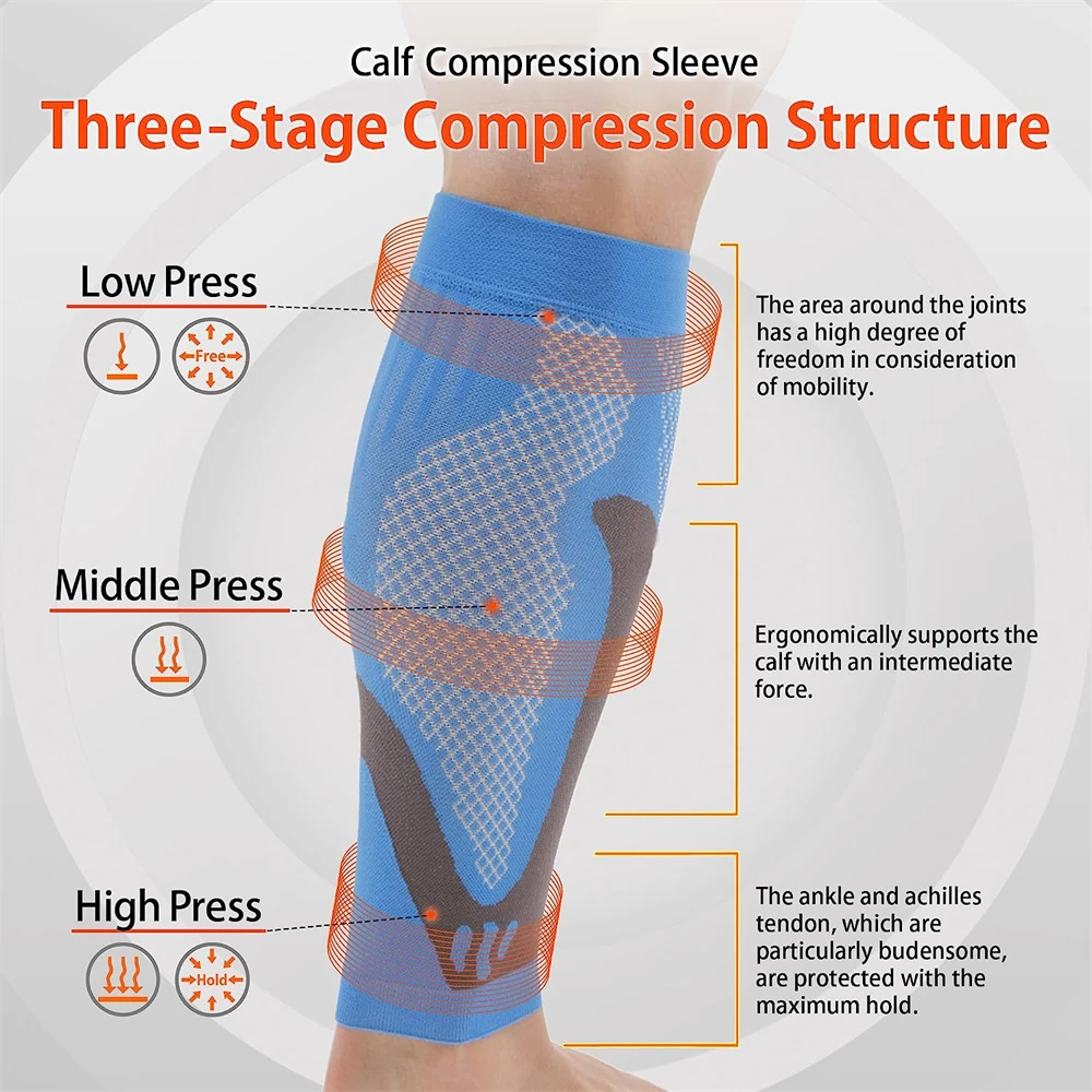 Mangas de compressão para alív - Compression Sleeve Calf avaliação e preço