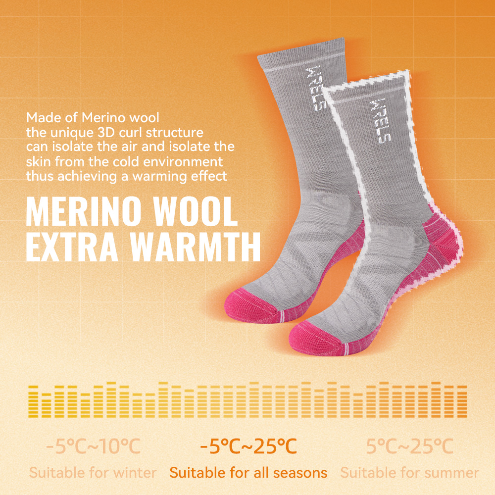 Wrels 1/2/3 meias de lã merino - Wool Hiking Sock avaliação e preço