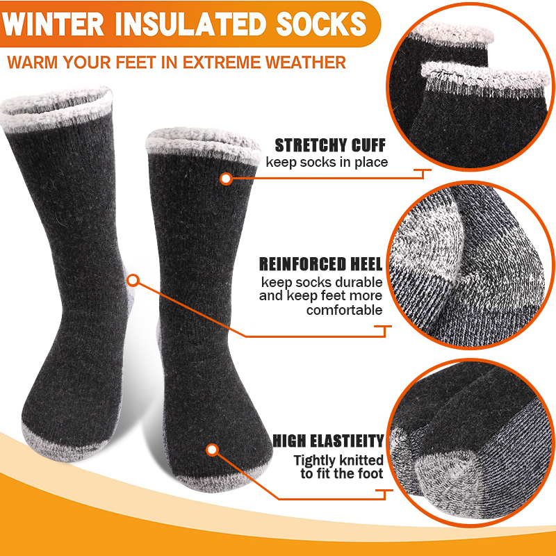 1 par de meias masculinas de l - Wool Hiking Sock avaliação e preço